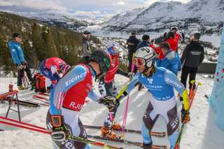 Johanna & Bene zusammen im WM-Teamevent zur Silber Medaille (2019)